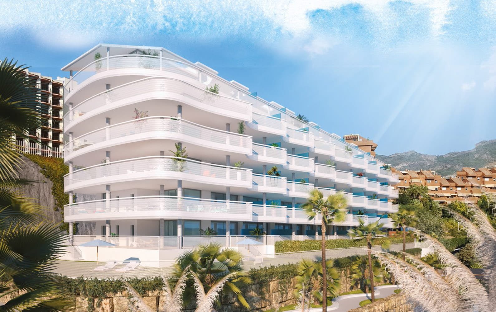 Simple Apartments Near Benalmadena Marina for Living room