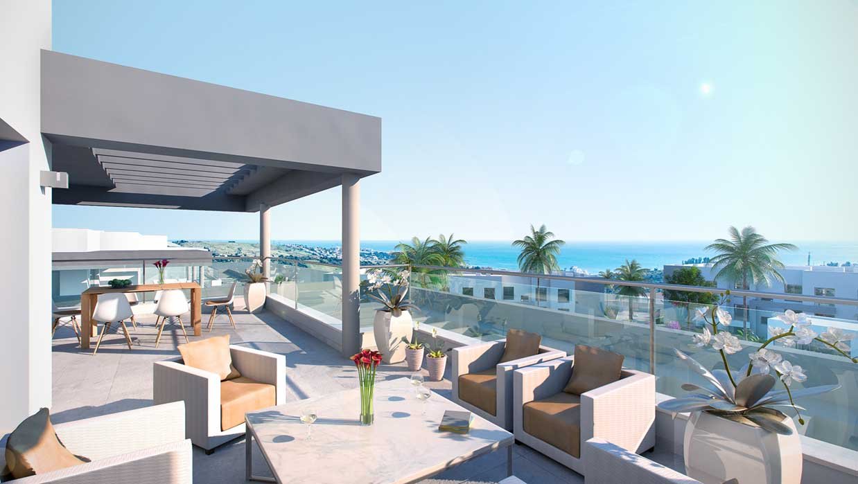 2, 3 y 4 bed golf apartments & penthouses in Estepona