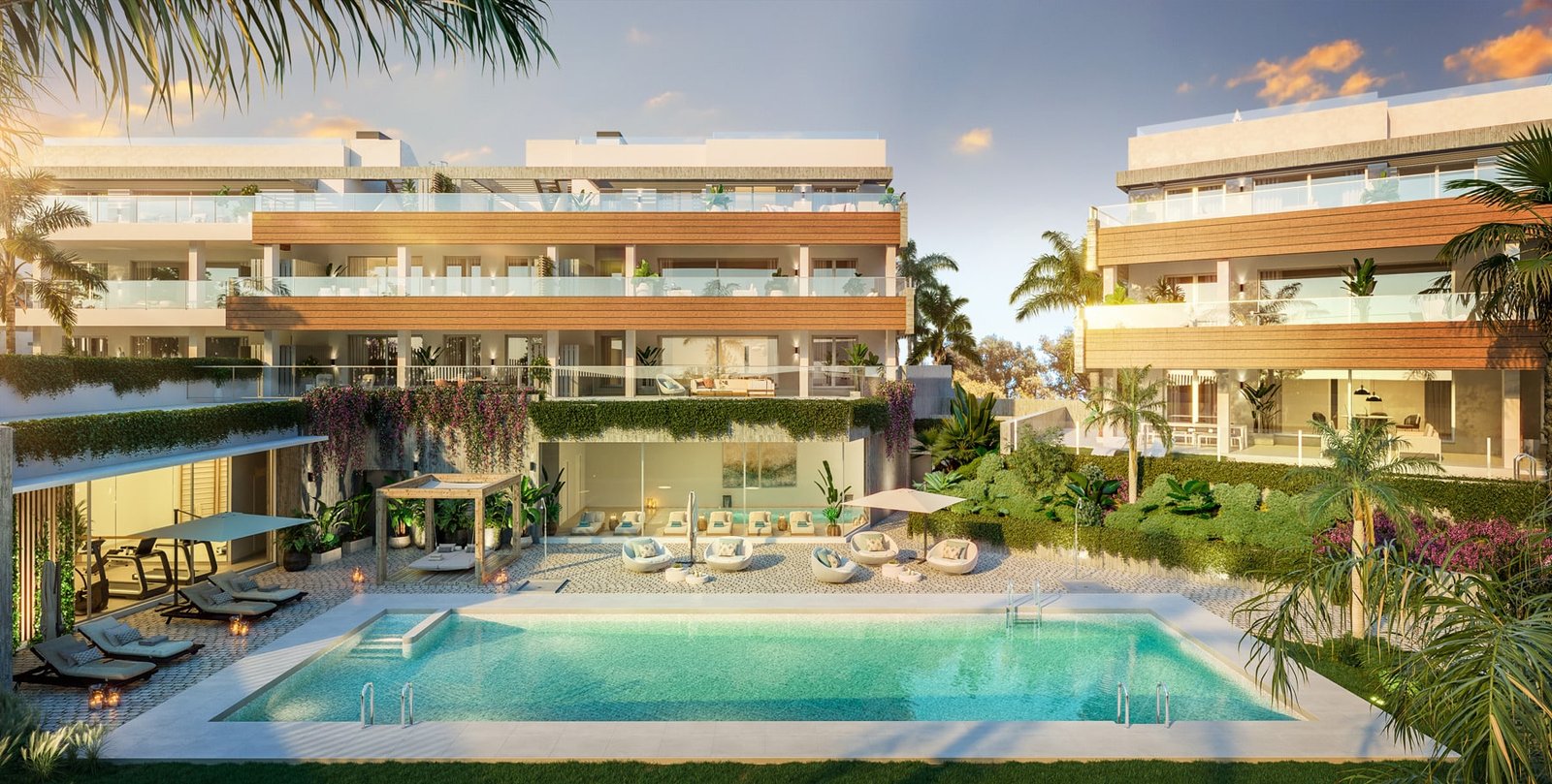 2 and 3 bedroom seaviews apartments in Marbella