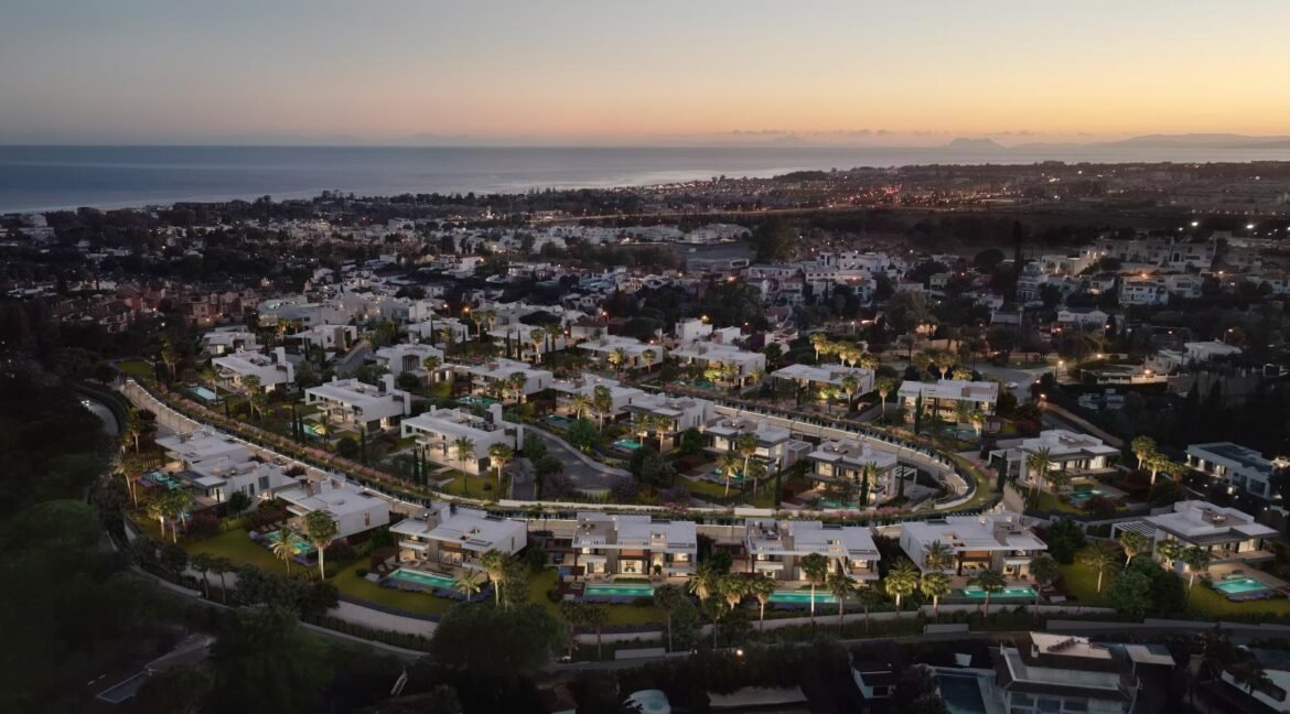 avenue-marbella-villa-facilities-aerial-view-sunset