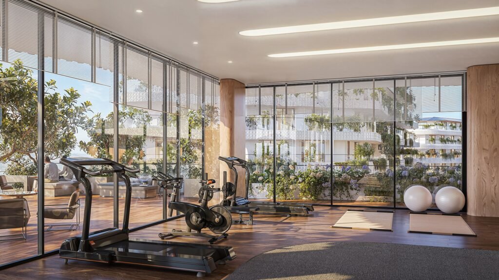 Residents gym on level 5 at Elysium Bayside, Gibraltar