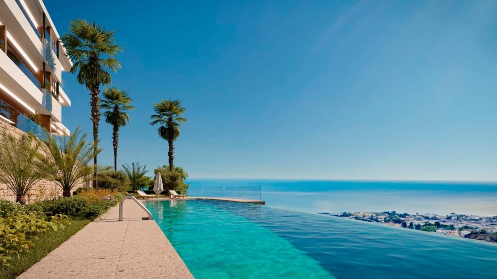 Infinity pool facing the Mediterranean at Lomas Unique, El Higuerón, Fuengirola