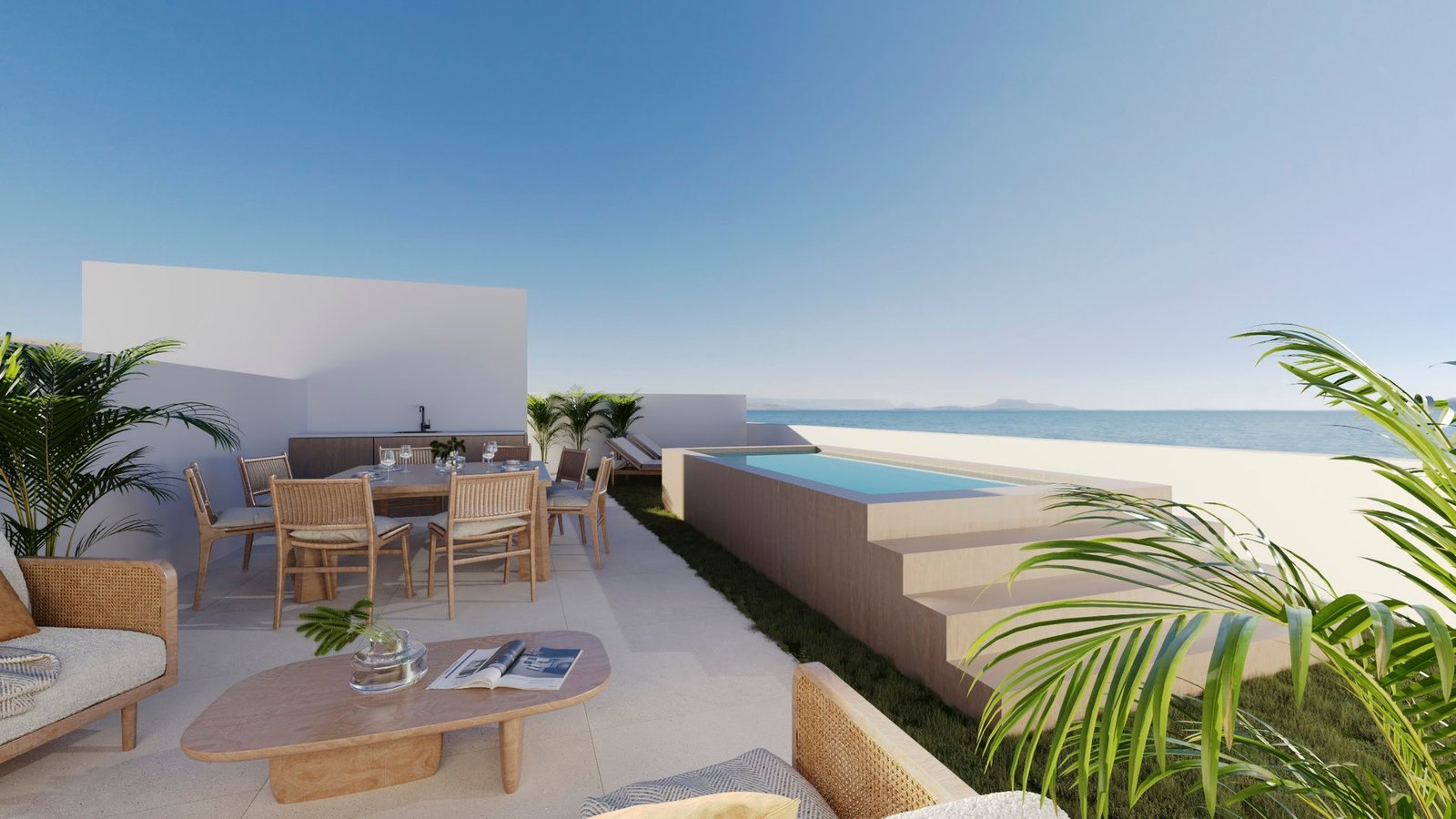 Duplex penthouse solarium with optional plunge pool at Armonía, San Pedro de Alcántara