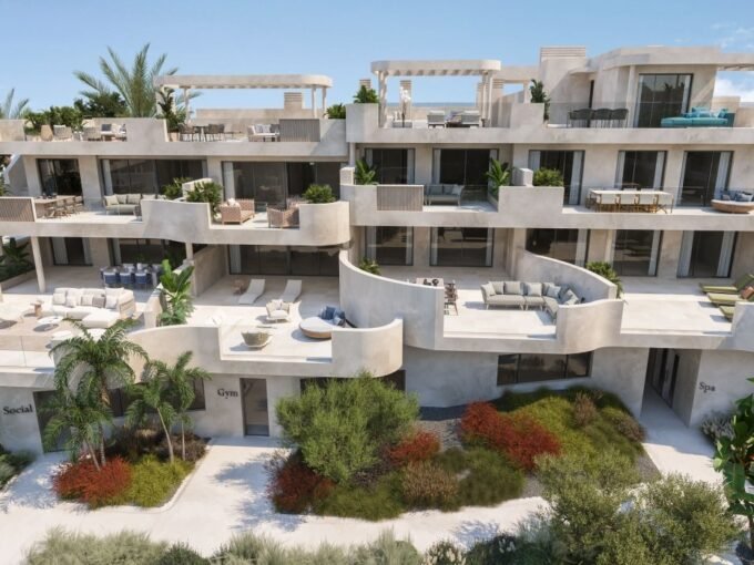 Terraced buildings with landscaped gardens at Idyllic, Estepona