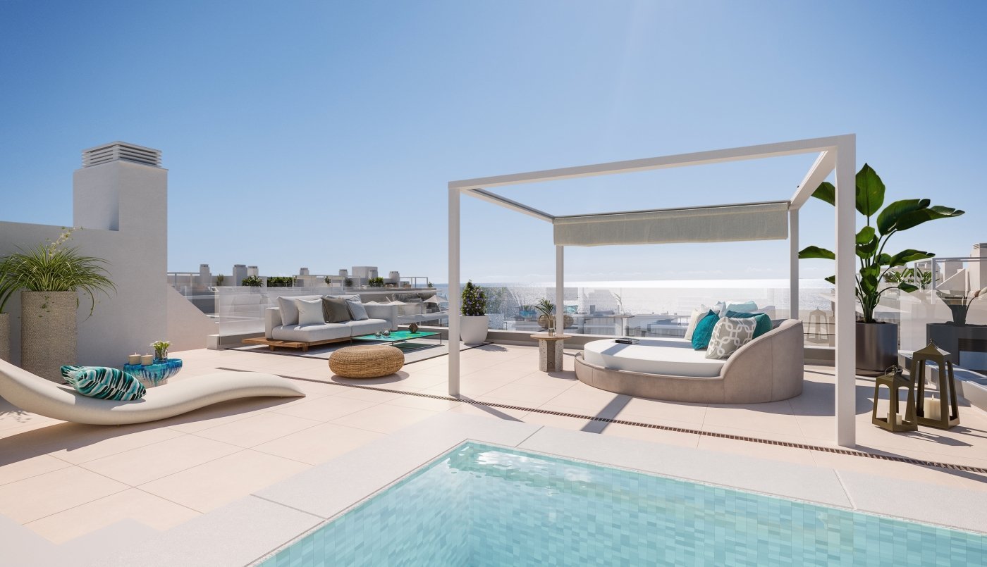 Penthouse solarium with pergola at Natura Estepona, Estepona